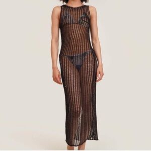 Paloma Wool Black Knit Dress